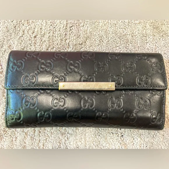 Gucci Guccissima Leather Continental Wallet - Picture 1 of 11